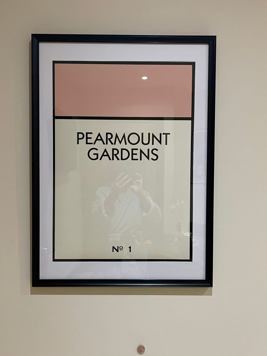 Customer photo review of Personalised Street Name Print
