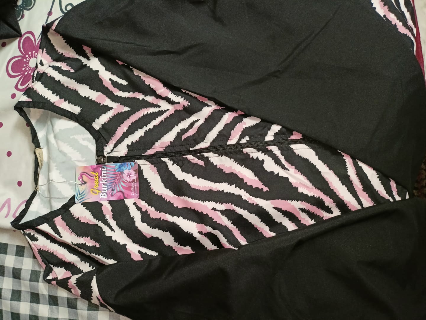 Customer photo review of Zebra burkini