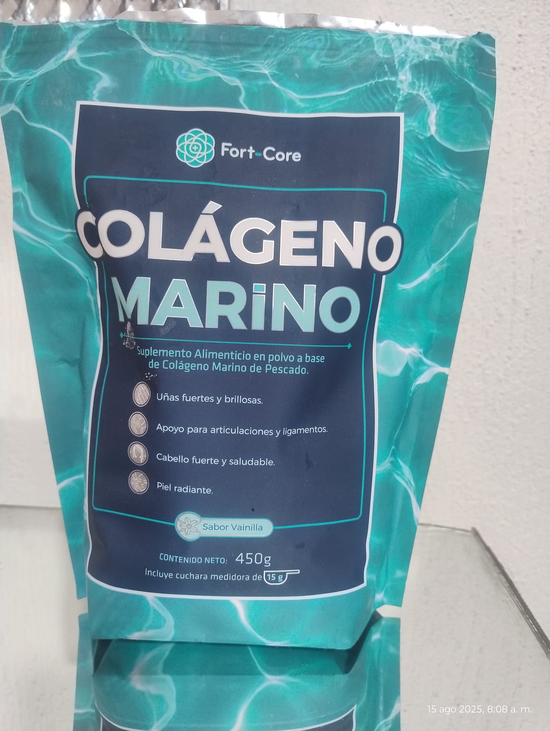 Customer photo review of Colágeno marino Fort Core