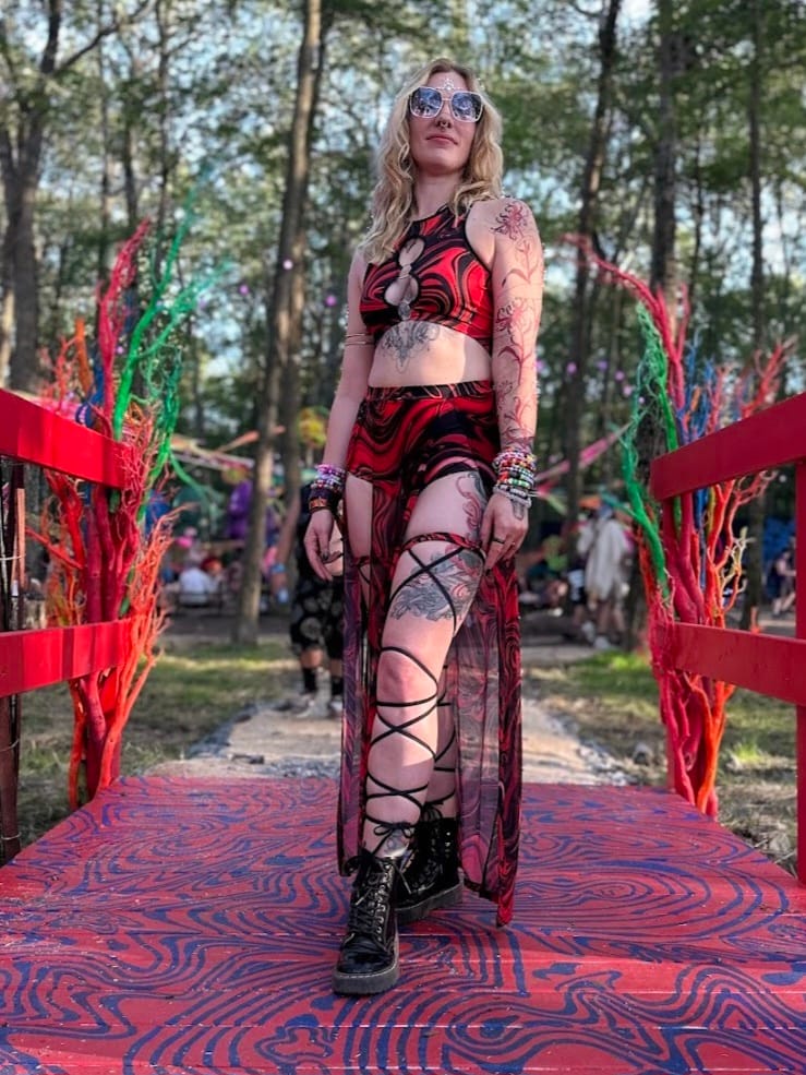 Customer photo review of Underground Angel Maxi Skirt Set