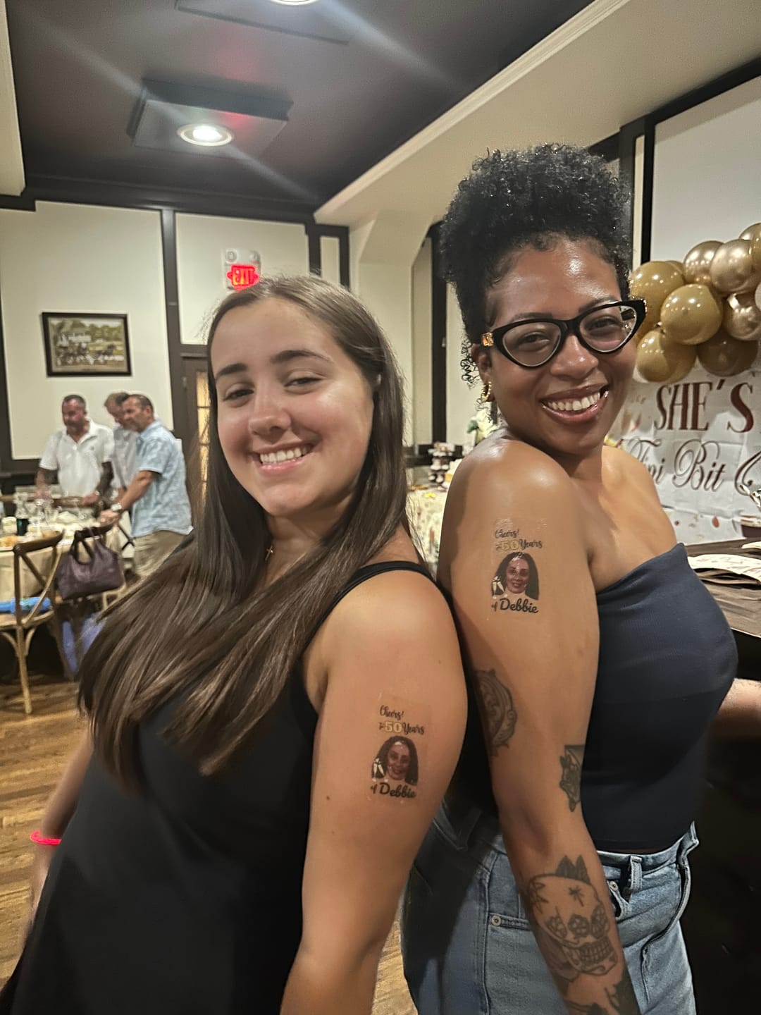Customer photo review of Cheers to Years! - Temporary Tattoo
