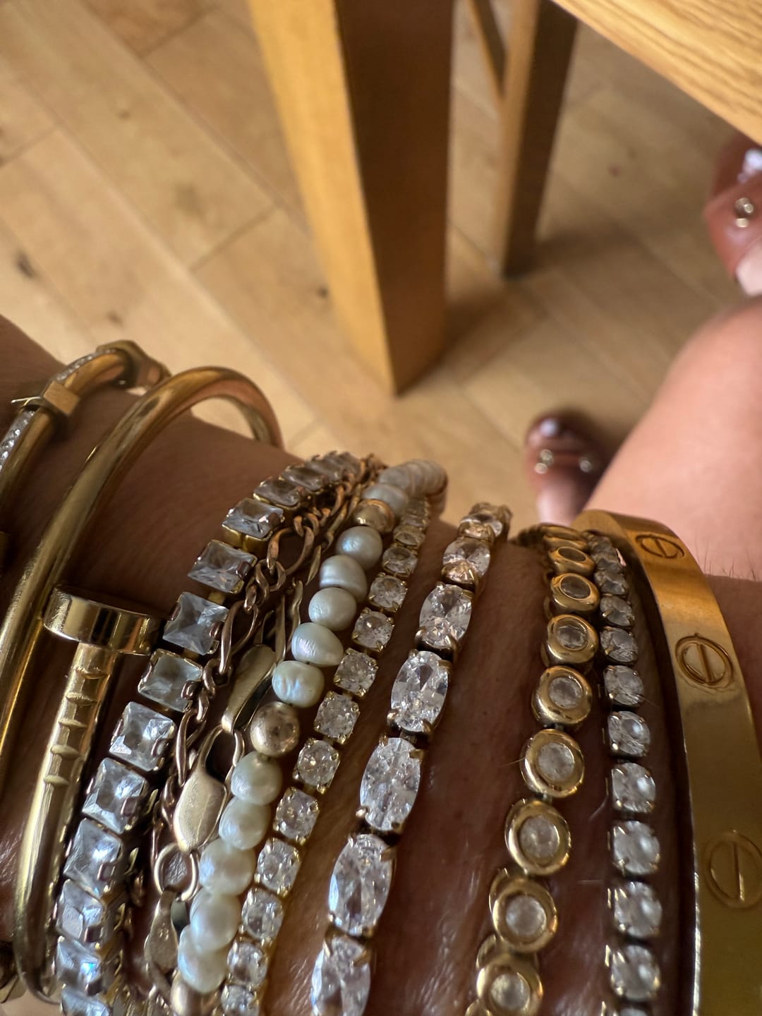 Customer photo review of Oval Tennis Bracelet