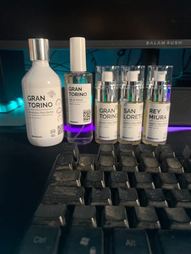 Customer photo review of 3 Aceites + 1 Shampoo Para Barba + 1 Eau De Parfum · Paquete 5 Piezas
