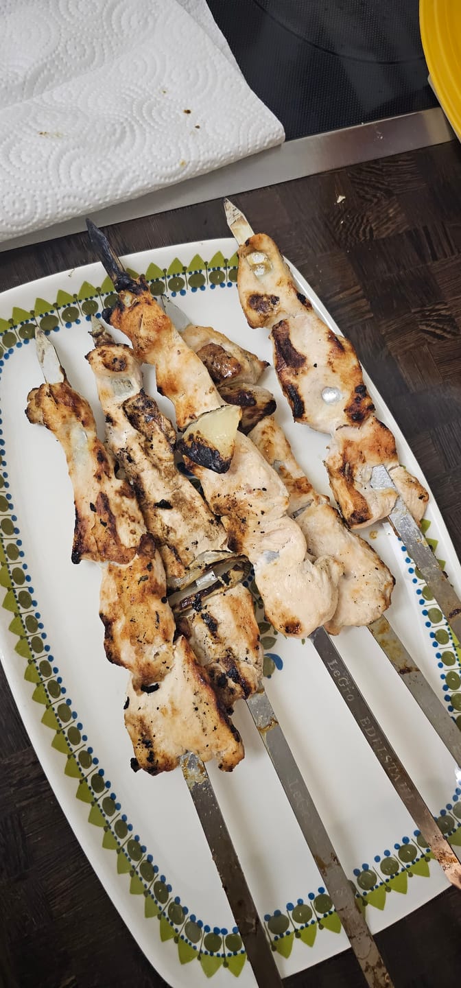 Customer photo review of Poulet-Schaschlik Spiessli Original 1 kg