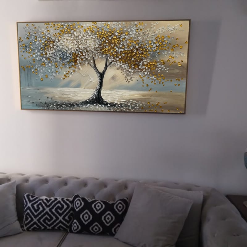 Customer photo review of Tree Abstract Textured Wall Art #TP042