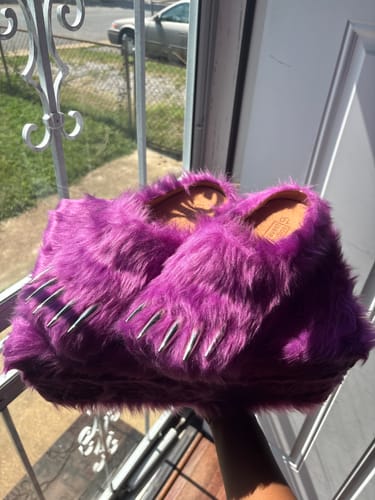 Customer photo review of Bravest Studios Bear Claw Mule Purple