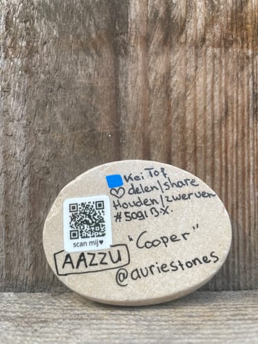 Customer photo review of QR Codes voor de Happy Stone App