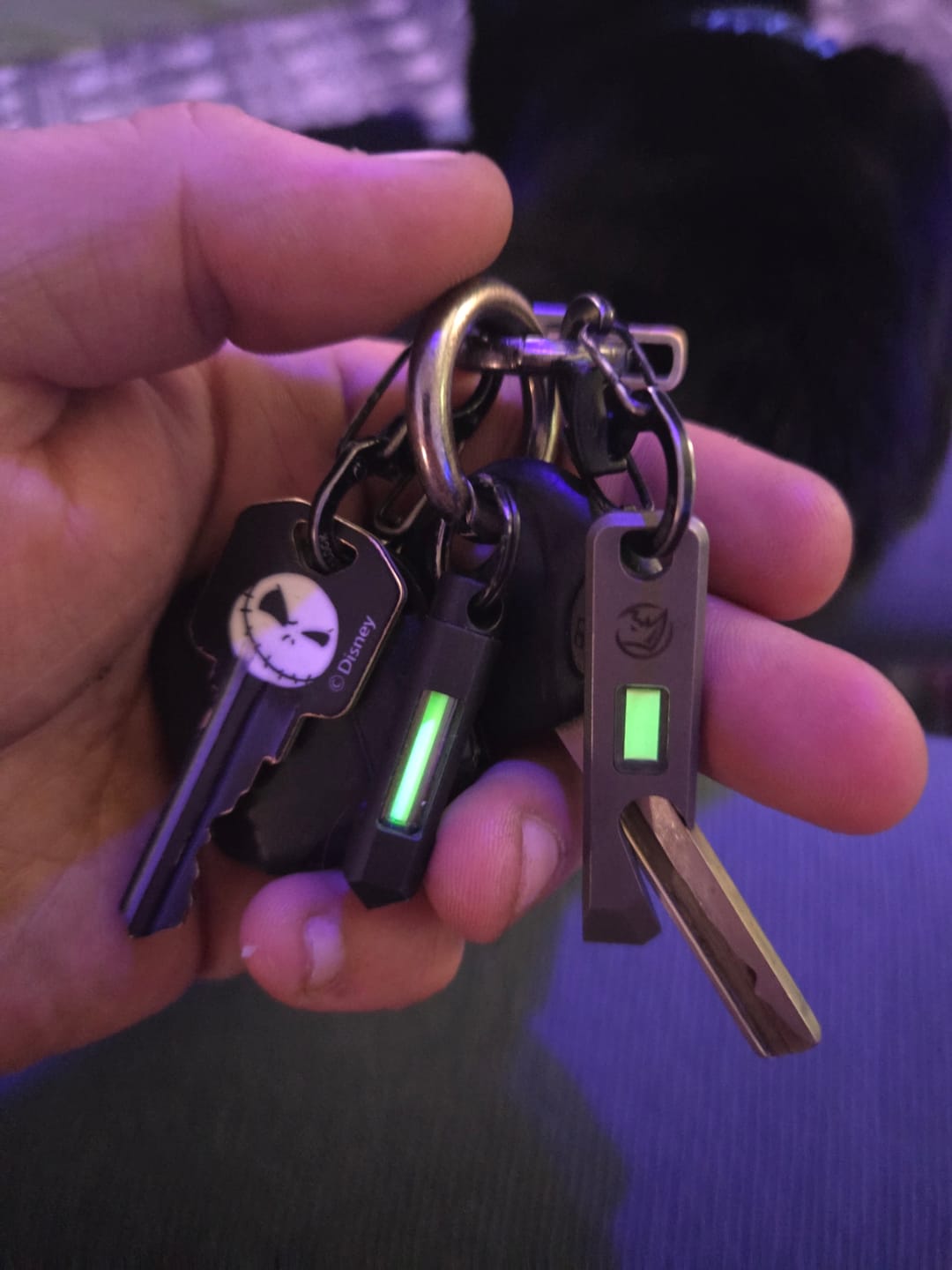 Customer photo review of Tritium Glow Fob