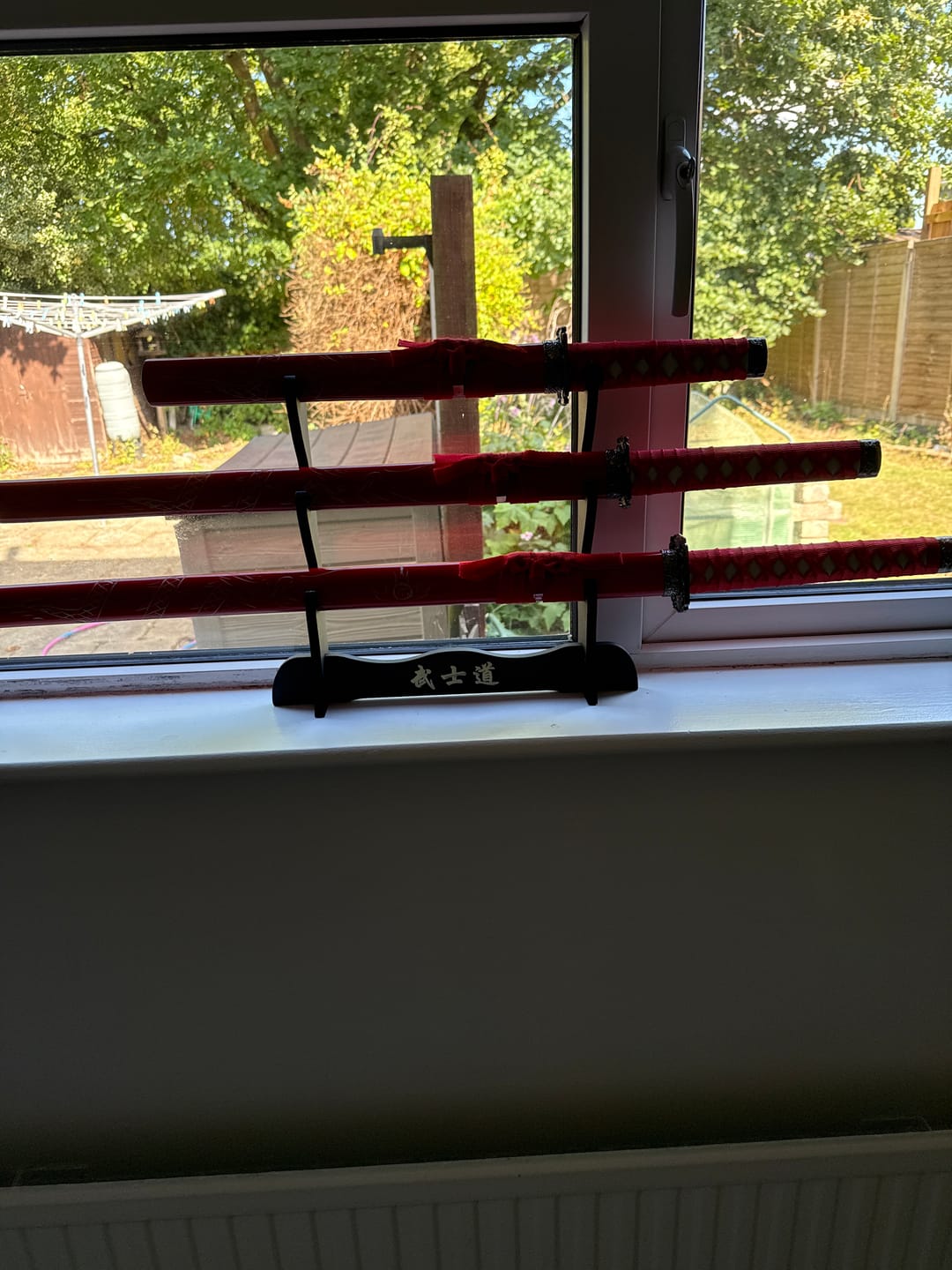 Customer photo review of Dragon Red | Stand | Samurai Set