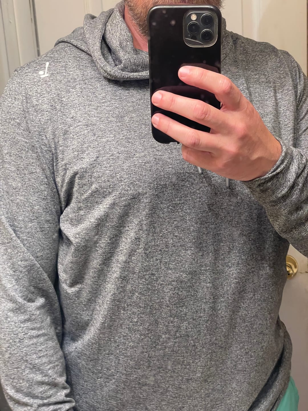 Customer photo review of Dark Gray Course Hoodie