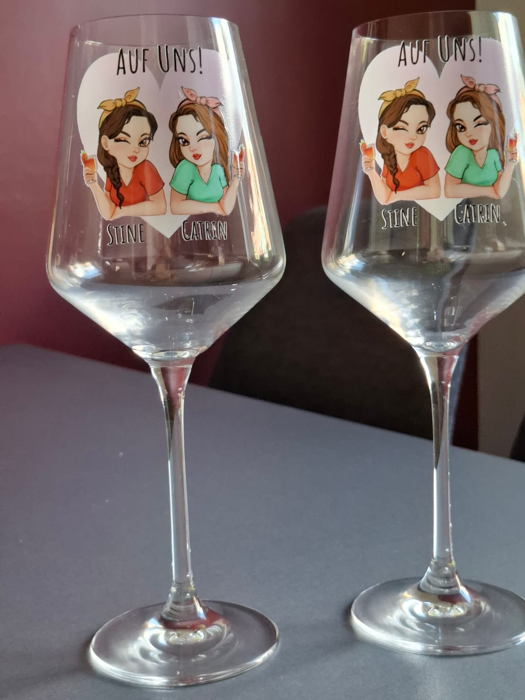 Customer photo review of Beste Freunde - Personalisiertes Glas für Sommergetränke