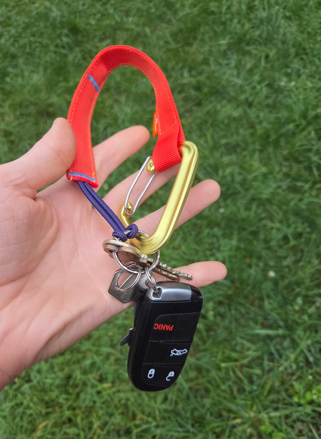 Customer photo review of Trail Tether: Hiking-Rated Pacifier Clip and Multi-Use Strap