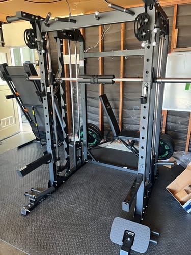 Customer photo review of Major Fitness B52 All-In-One Home Gym Smith Machine