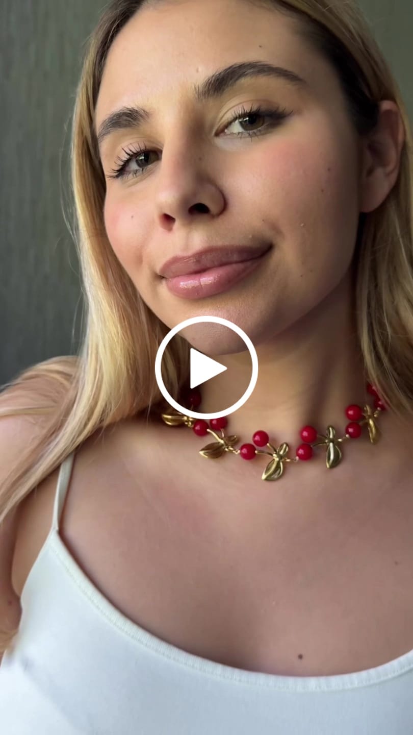 Customer video review of Sweet Cherry Necklace