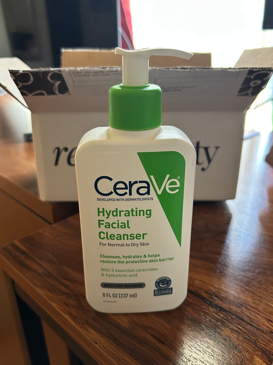 Customer photo review of Hydrating Facial Cleanser