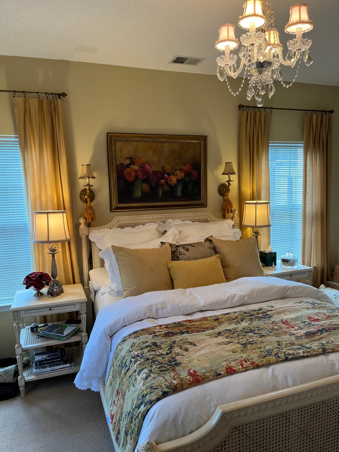 Customer photo review of Bed Runner in Bosporus Antique Red Toile