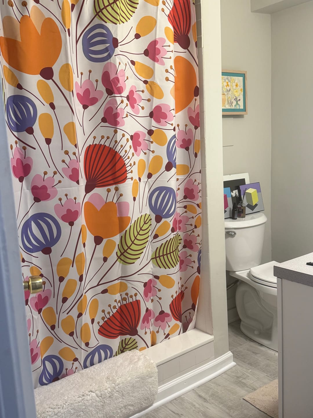 Customer photo review of Floral Happiness Shower Curtain - Multicolor