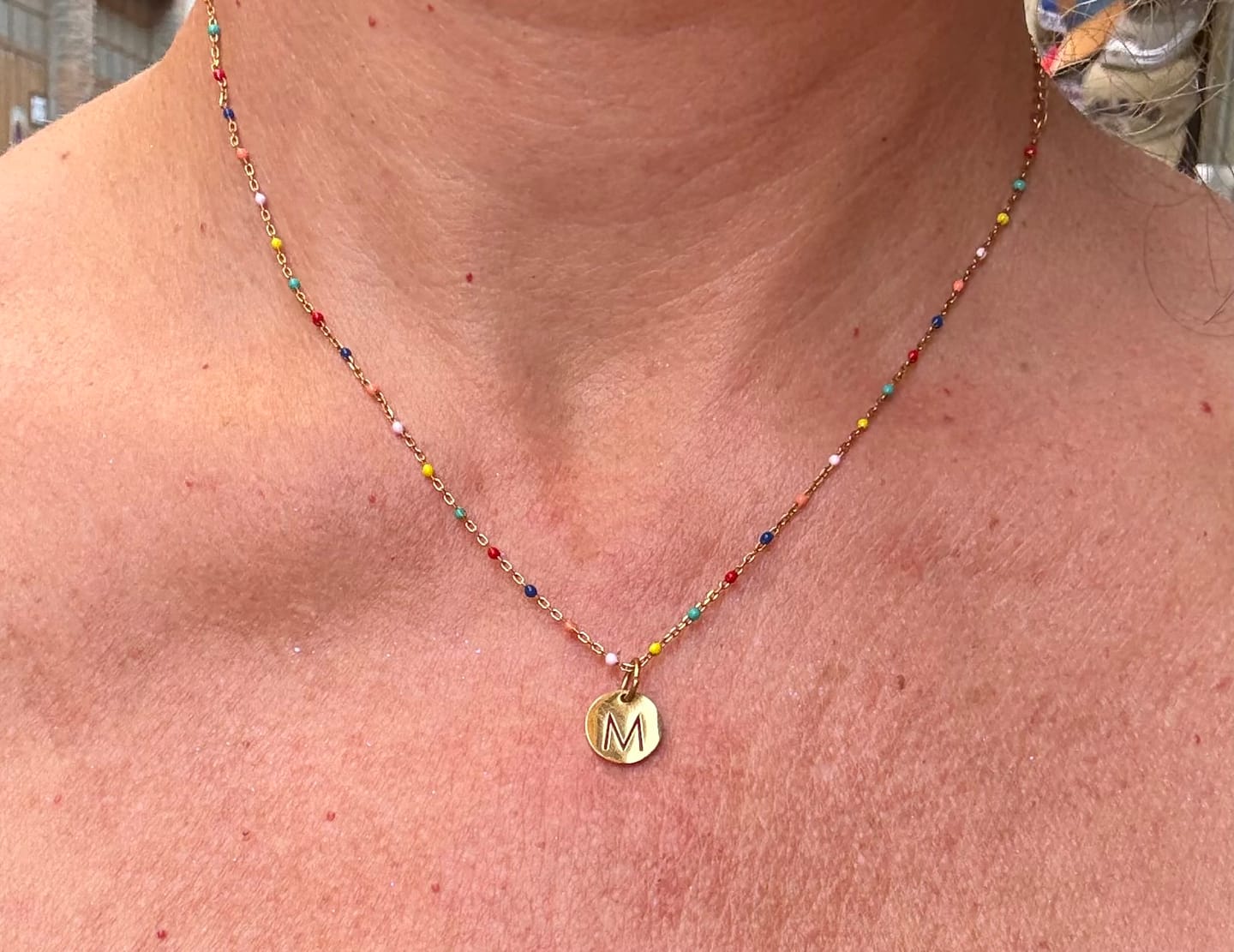 Customer photo review of Collar Letras ABC