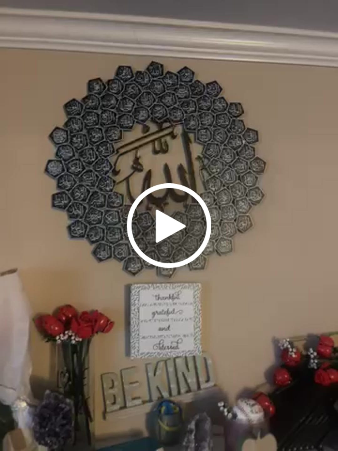 Customer video review of 99 Names of Allah Asmaul Husna Islamic Wall Art