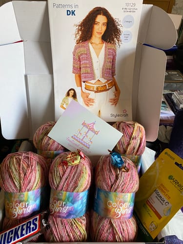 Customer photo review of Ladies Mystery Knitting Box