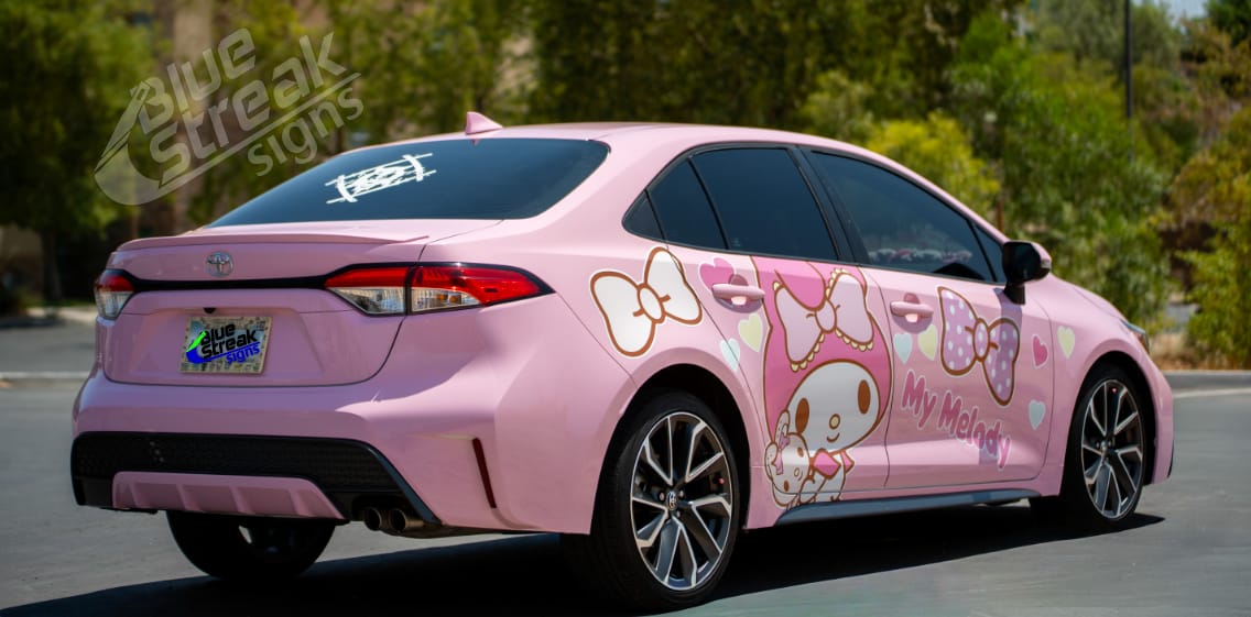 Customer photo review of High Glossy Baby Pink Vinyl Wrap