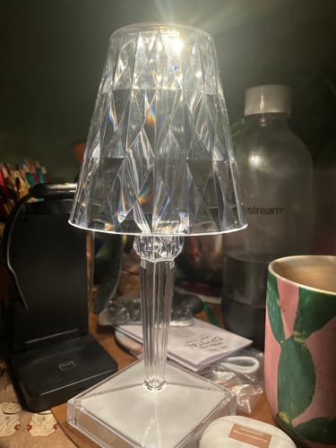 Customer photo review of Sparkling Touch Lamp Shade