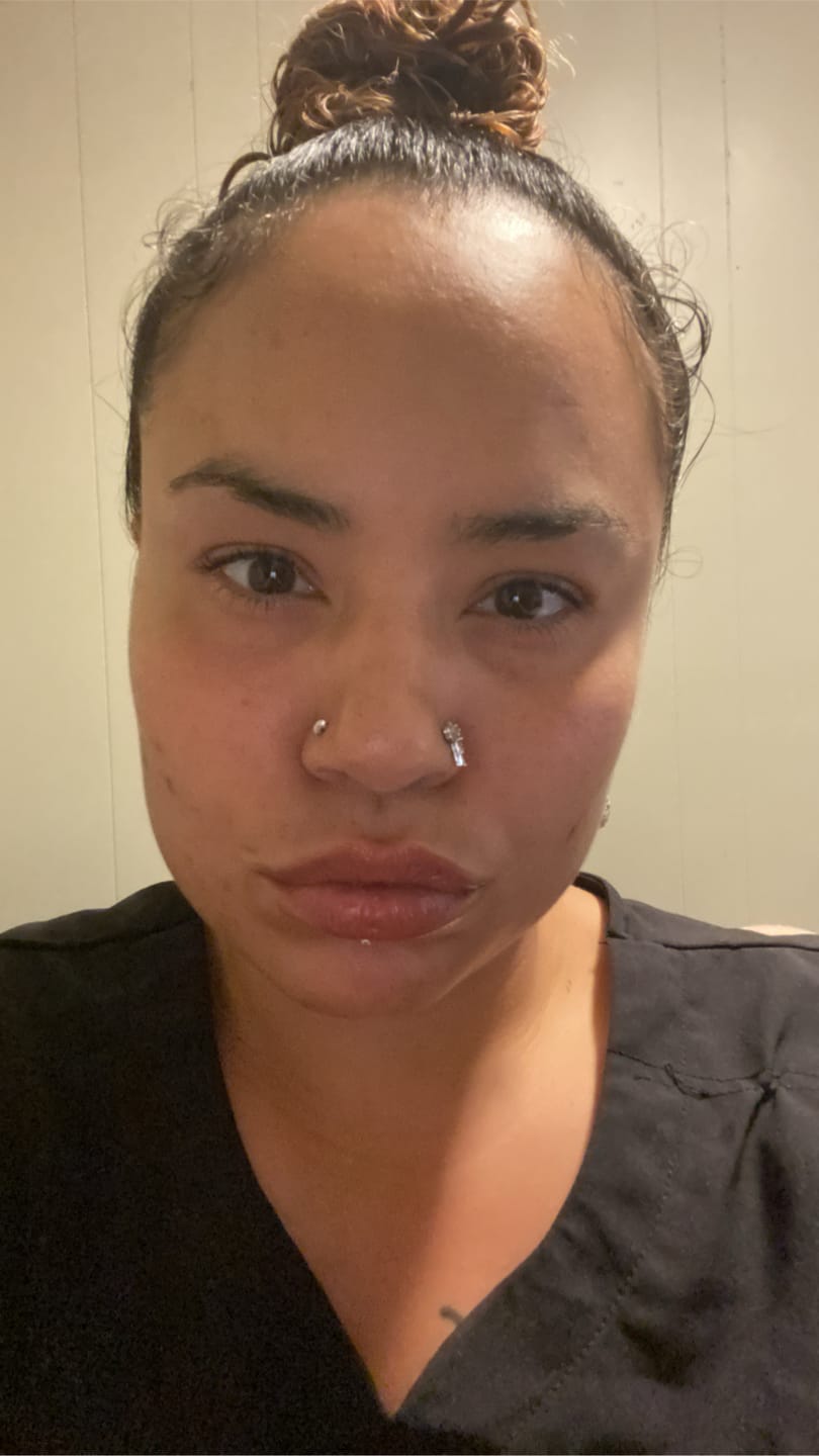 Customer photo review of Pumpkin Pie Lip Mask + Sugar Scrub Set