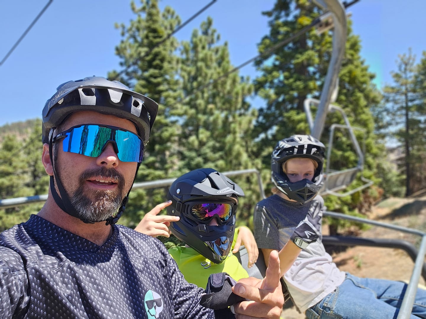 Customer photo review of The Jenna Sunglasses - Blue Lens