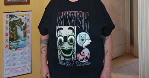 Customer photo review of CUSTOM 90's STYLE VINTAGE RAP TEE