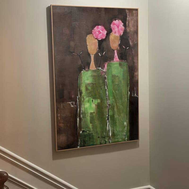 Customer photo review of Abstract Portrait Canvas Art #AE025