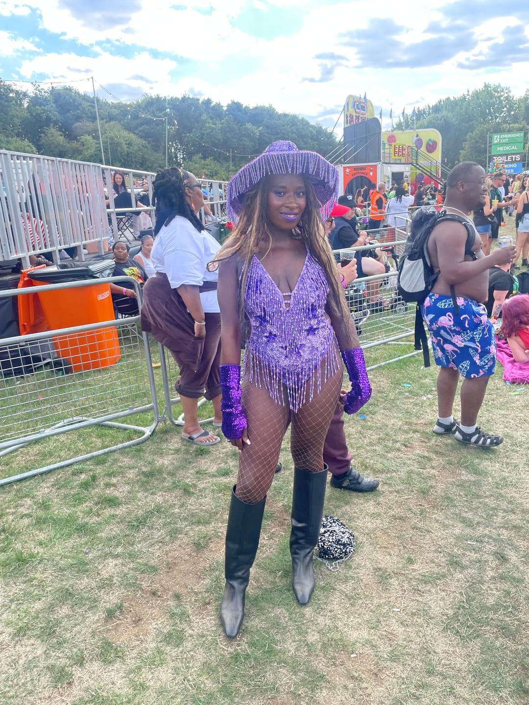 Customer photo review of Stargazer Bodysuit - Lilac