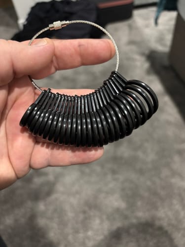 Customer photo review of Thorum Ring Sizer