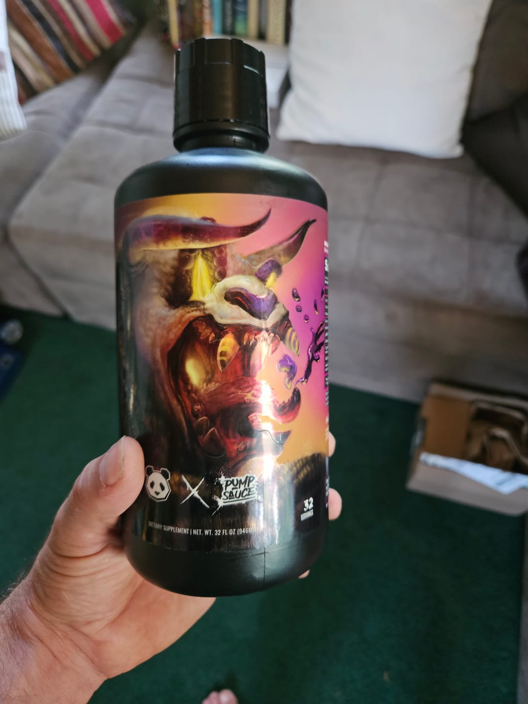 Customer photo review of Panda Supps X Pump Sauce Collaboration Liquid Pre Workout - PANDA SAUCE (Grape Lemonade)