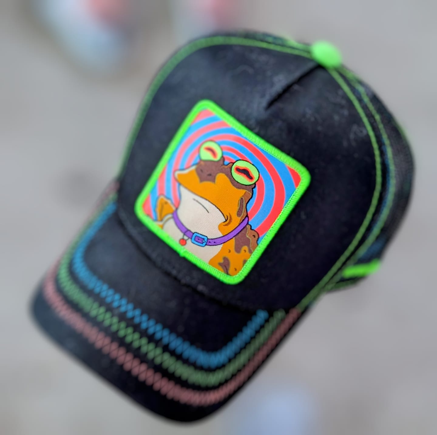 Customer photo review of OVERLORD X Futurama: Hypnotoad Trucker Cap