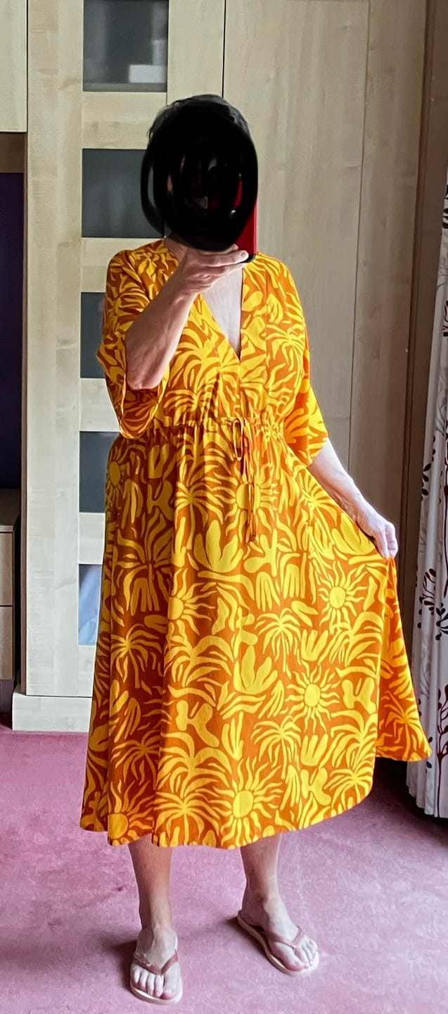 Customer photo review of Beach Bliss Viscose Poplin Fabric