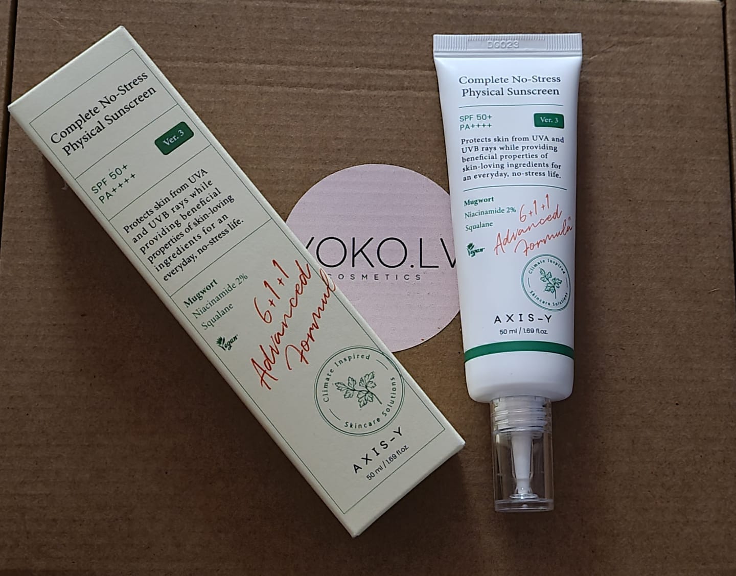 Customer photo review of Saules aizsargkrēms AXIS-Y Complete No-Stress Physical Sunscreen