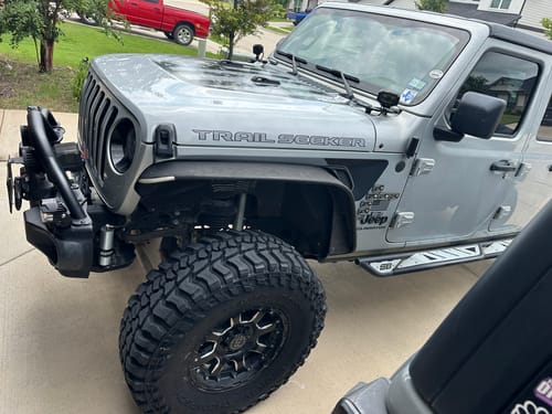 Customer photo review of Custom Hood Lettering | Set of 2
