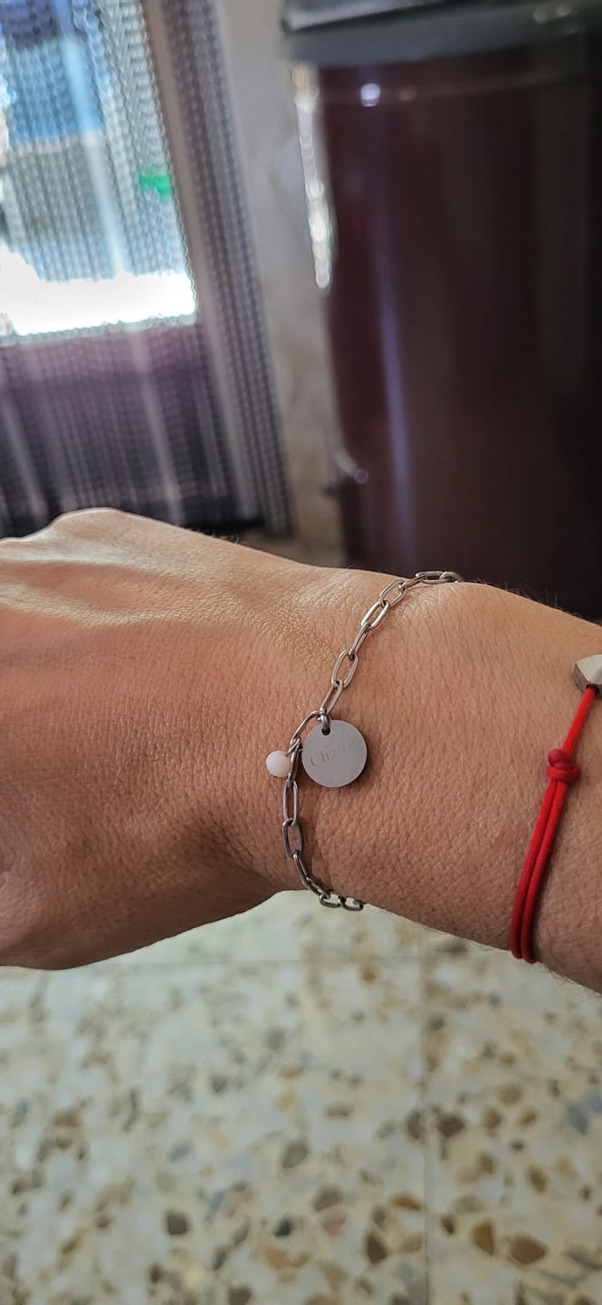Customer photo review of Pulsera Alianza - Personalizado