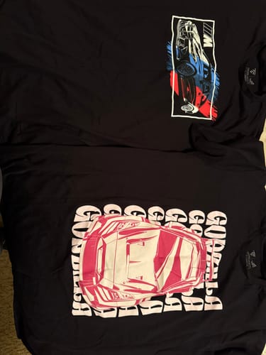 Customer photo review of CAFFEINE & GASOLINE OVERSIZED BOX TEE