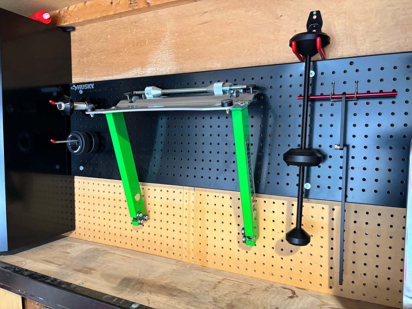 Customer photo review of Motorcycle Wheel Balancer