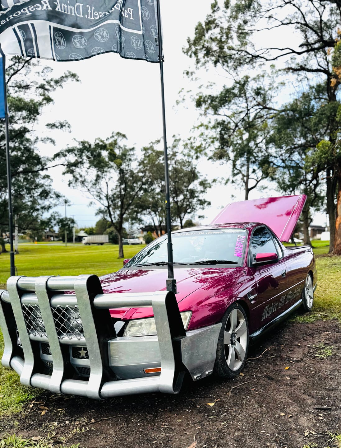 Customer photo review of Glossy Metallic Rich Maroon Vinyl Wrap