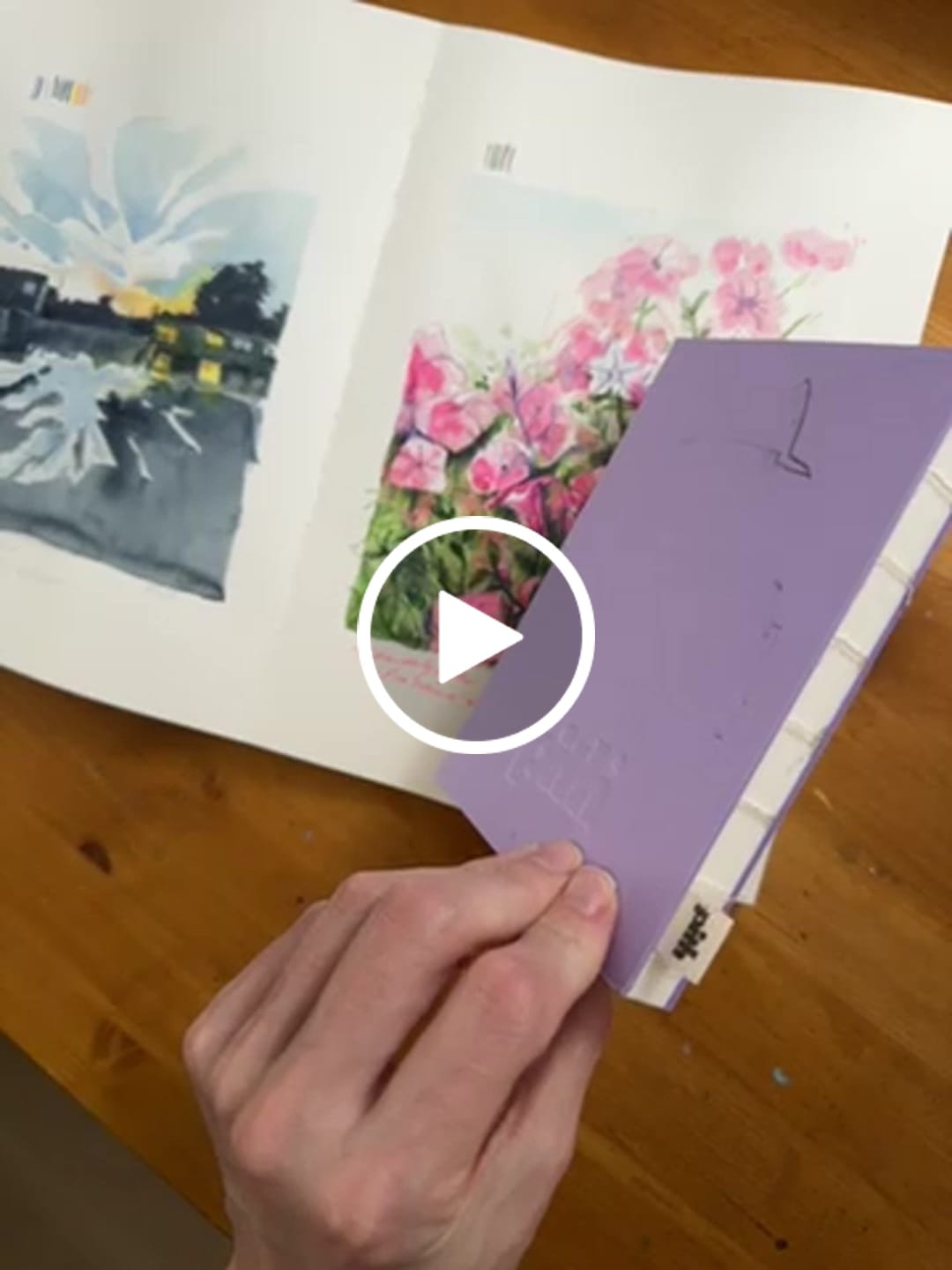 Customer video review of Pith Kabosu Schetsboek - Lavender