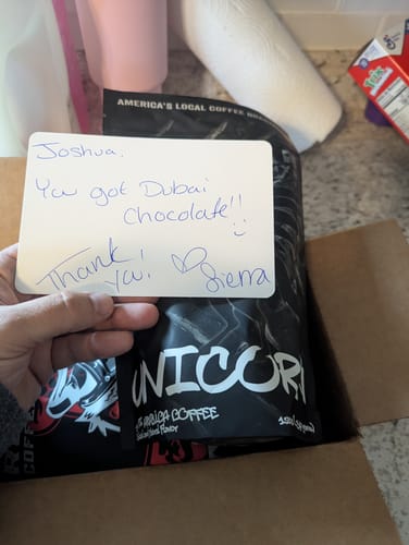 Customer photo review of Unicorn Coffee ®