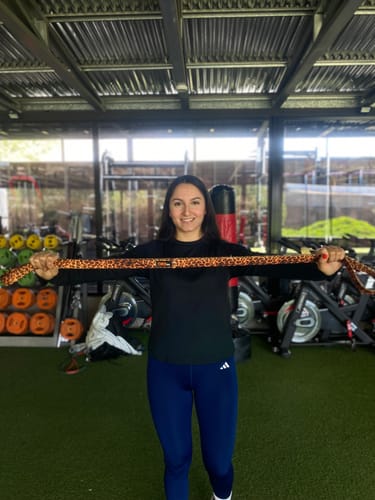 Customer photo review of Banda Elástica Larga Leopard