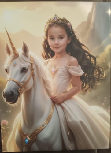 Customer photo review of The Sunset Unicorn Princess