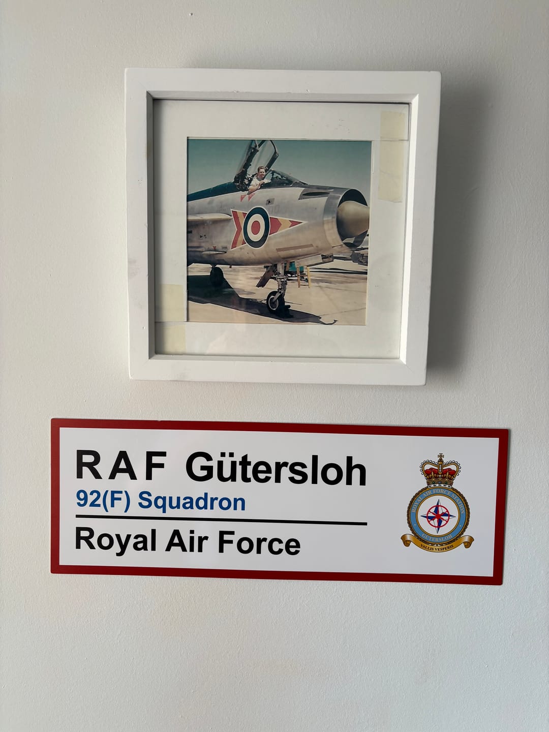 Customer photo review of RAF Station Wall Sign