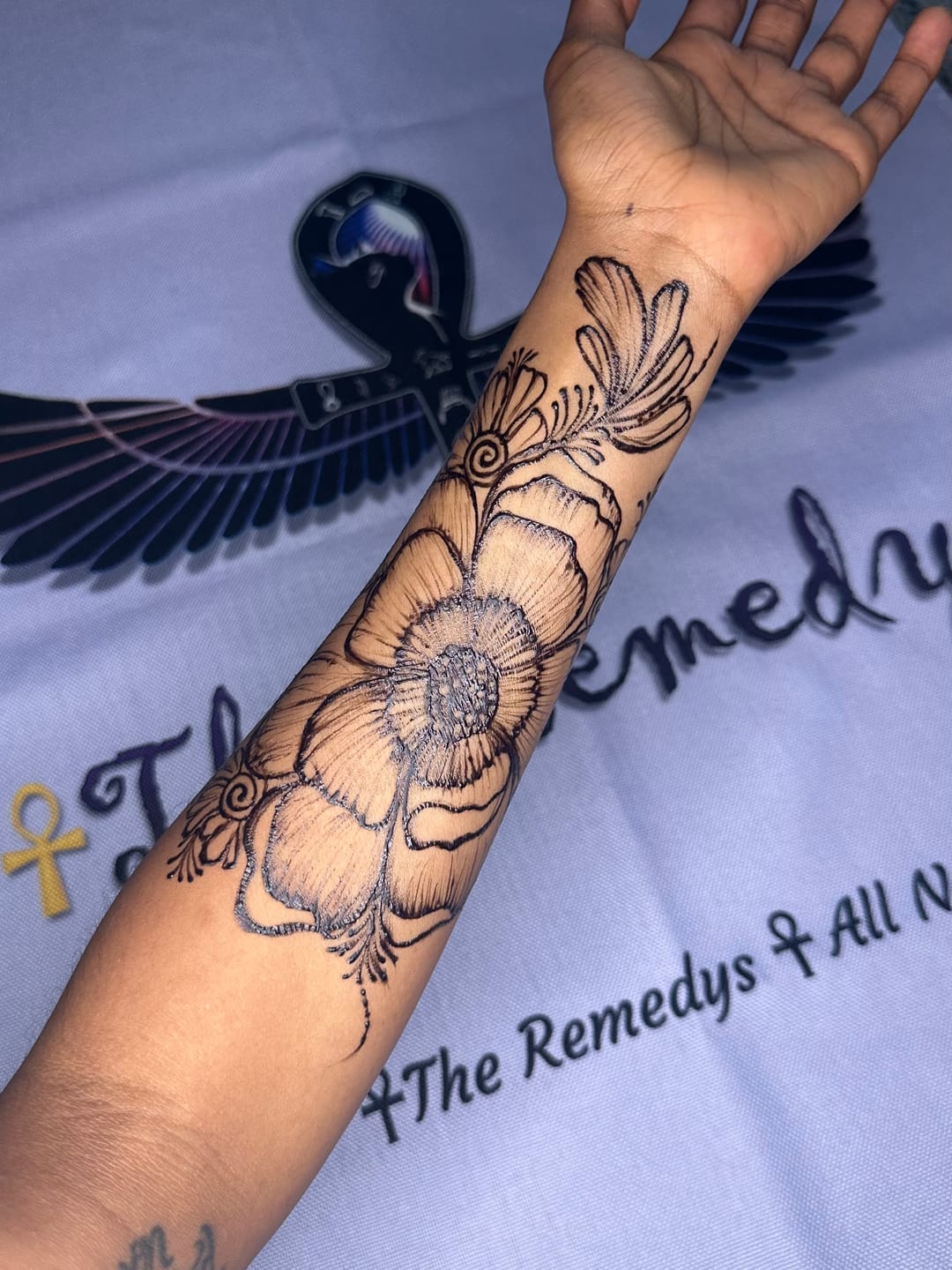 Customer photo review of 8 Ounce Bottle of Fresh Jagua tattoo Gel
