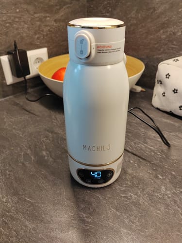 Customer photo review of Tragbarer Fläschchenwärmer + Milchpulverbox + Schnell-Ladegerät
