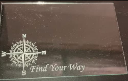 Customer photo review of Cloudray UV-10 10W Water-Cooled High-stability & High Efficiency UV Laser Engraver