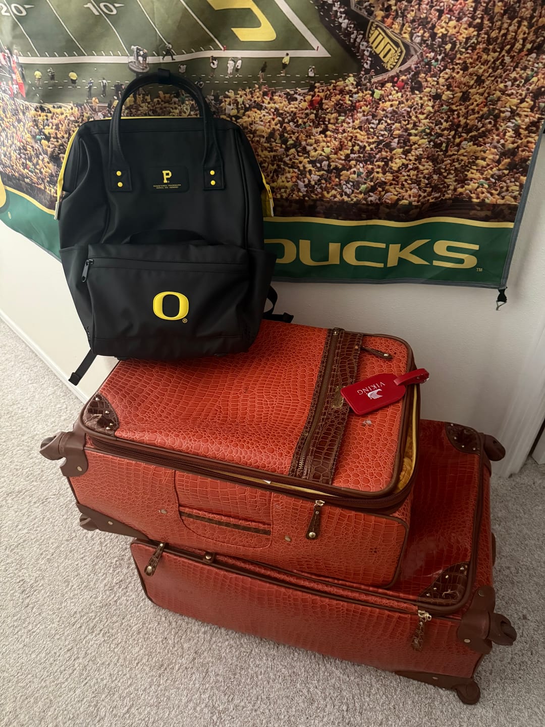 Customer photo review of Cascade Backpack - Standard - UO Ducks